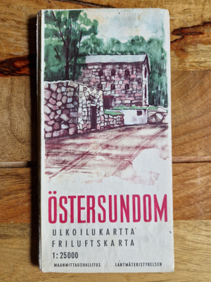 Östersundom vintage Ulkoilukartta