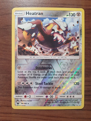 Pokemon Heatran 98/168 Reverse holo rare