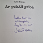 Jukka Rislakki : Ar pedali grida (signeerattu, tekijän om... - pikkukuva 3