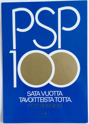 POSTISÄÄSTÖPANKKI 100 v.-KULKEMATON POSTIKORTTI