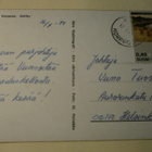 Korpo / Korppoo, Galtby, purjeveneitä, värivk, p. 1974 - pikkukuva 2
