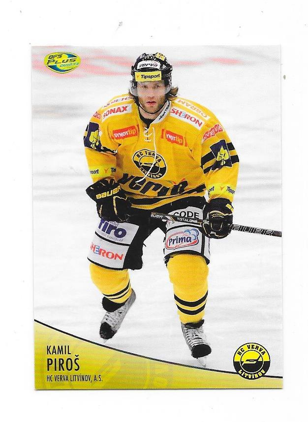 2012-13 OFS #443 Kamil Piros Litvinov, ex Ässät