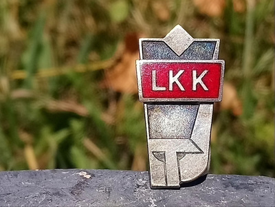 CCCR/Latvian pinssi, emalinen, Halkaisija - 25mm.
