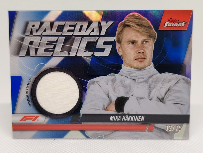 2024 Topps Finest Mika Häkkinen Receday relic /75