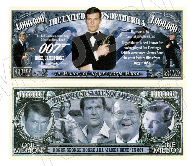 UUSI 007 JAMES BOND * SETELI * DOLLARI - ILMAINEN TOIMITUS