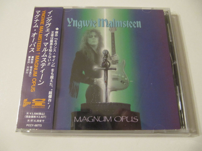 Yngwie Malmsteen Magnum Opus Japanilainen CD OBI