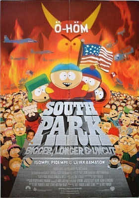 Elokuvajuliste: South Park: Isompi, pidempi & leikkamaton