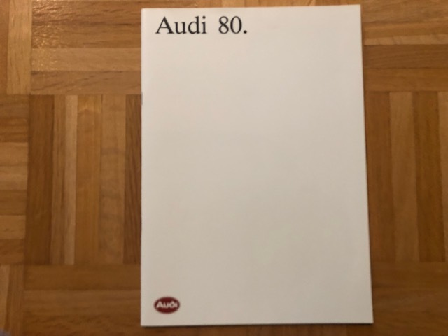 Esite Audi 80 B3 vuodelta 1987 VAG