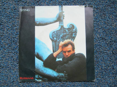 VINYYLISINGLE STING RUSSIANS / GABRIELS MESSAGE 1985