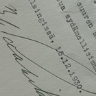 Kiitoskirje Presidentti Paasikiveltä 1930 - pikkukuva 3