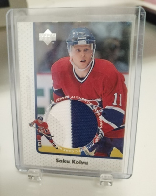 1997-98 UD GAME WORN JERSEY SAKU KOIVU, Montreal GJ9