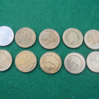 10 kpl 1 markka - 1993-2001 koko sarja ja 1 mk 1993 nikkeliä - pikkukuva 1
