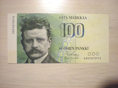 100 mk 1986 599... KORVAAVA
