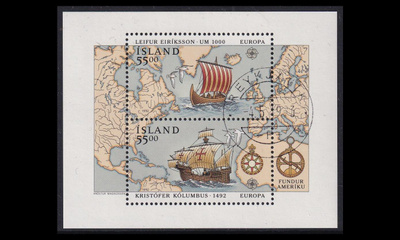 Islanti 764-5BL13 o Europa Amerikan löytäminen (1992)