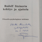 Kari E. Turunen : Rudolf Steinerin kehitys ja ajattelu : ... - pikkukuva 3