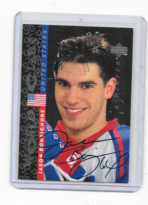 95-96 BAP World Class Autos # Jason Bonsignore Pelicans