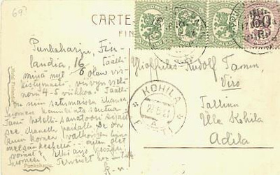 1921 60/40p lisämerkein Viroon