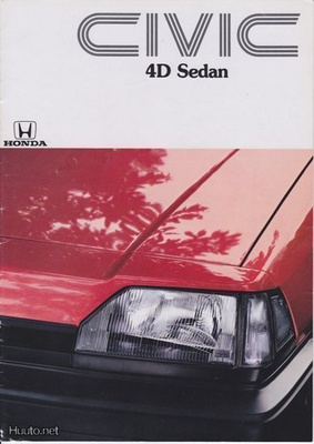 Honda Civic sedan -esite, 1984