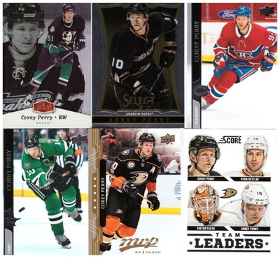 6 x COREY PERRY Ducks, Stars, Canadiens