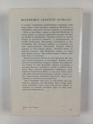 Lauri Lamminpää : Blenheimit lentävät suoraan