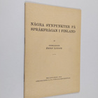 Ernst Linder : Några synpunkter på språkfrågan i Finland ... - pikkukuva 1