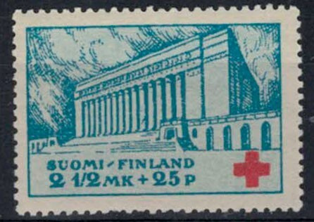 1932 PR 2,50 mk ++, kv: pilari poikki
