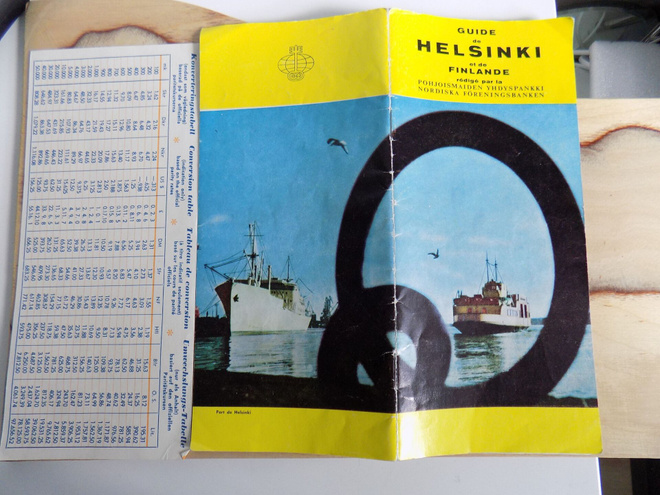 Turistilehtinen Helsinki Pohjoismaiden Yhdyspankki vintage