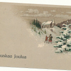 Joulukirkkoon - vanha kortti - pikkukuva 1