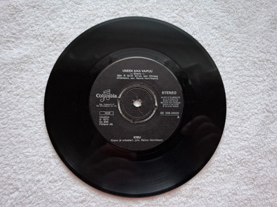 Kisu : Uneen aika vaipuu / Eeva 7" single