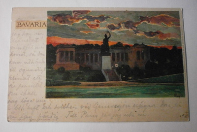 Bavaria (Baijeri), vanha väripk, p. 1906 Suomeen