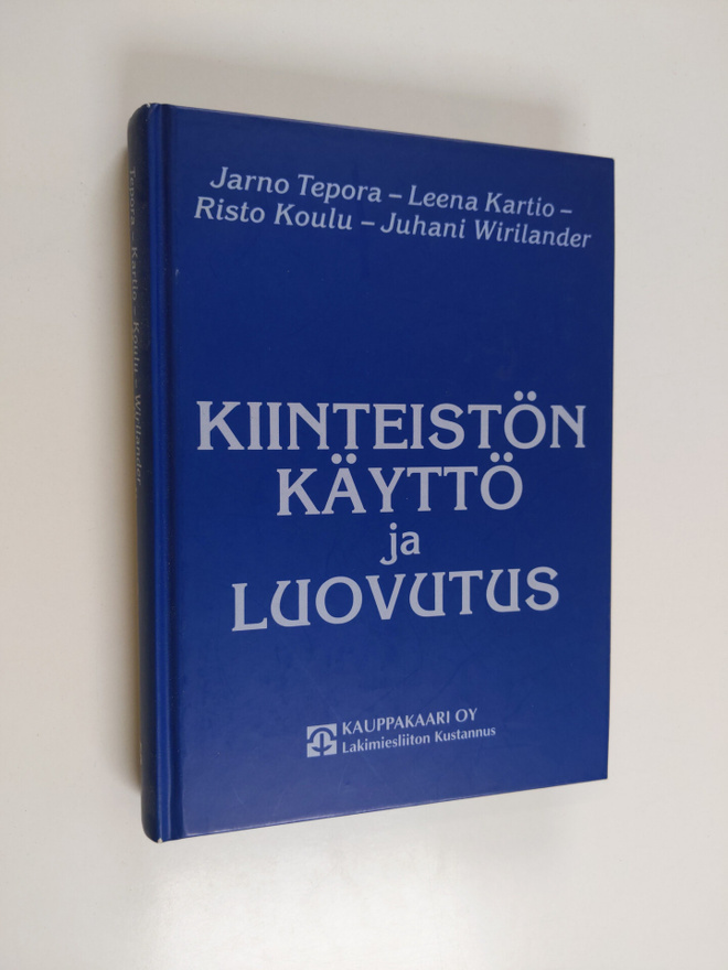 Kiinteistön käyttö ja luovutus