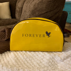 Forever keltainen / ruskea toilettilaukku - pikkukuva 2