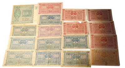 5-100 Markkaa 1922-1945 17 kpl