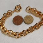21k kullattu Kanadalainen papu rannekoru Gold plated - pikkukuva 3