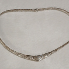 Greek Key Meander hopea kaulakoru 925 - pikkukuva 1