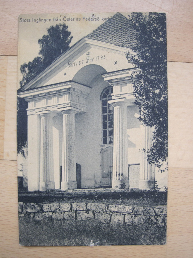 VANHA Postikortti Pedersöre Pietarsaari 1917