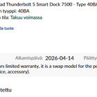 Lenovo ThinkPad Thunderbolt 5 Smart Dock 7500 - pikkukuva 4