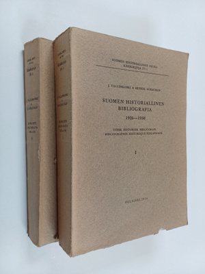 Suomen historiallinen bibliografia 1926-1950 : 1-2