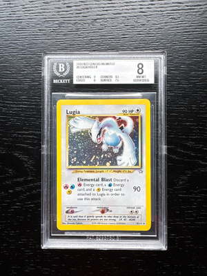 2000 Pokemon Neo Genesis Unlimited #9 Lugia HOLO R (BGS 8)