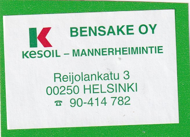 Helsinki,   Kesoil ,  BENSAKE oY 1/7