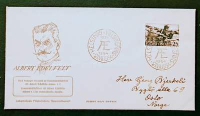 1954 FDC Edelfelt