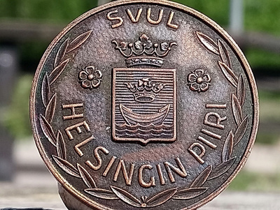 SVUL - Ronssivärinen merkki - 50 Luku. Halkaisija - 31 mm.