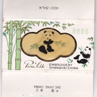 PANDA SILKKINEN NENÄLIINA, kirjailtu, 100 % silkkiä - pikkukuva 2