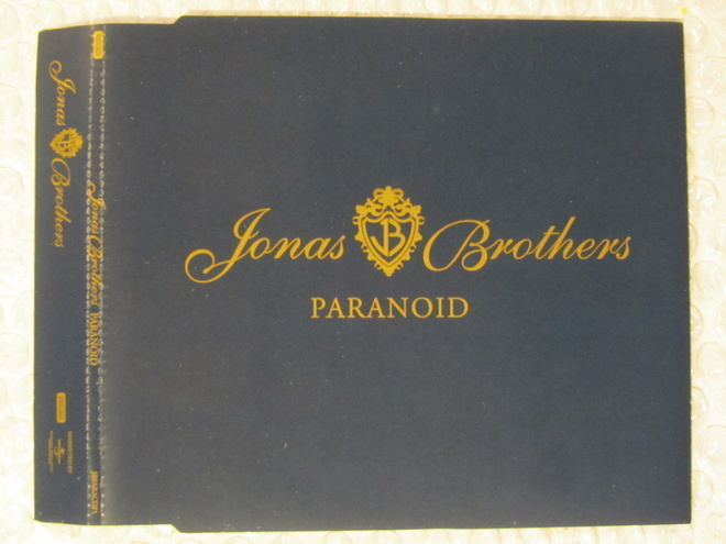 Jonas Brothers • Paranoid PROMO CD-Single