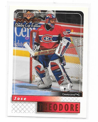 1999-00 UD MVP SC Edt. #93 Jose Theodore Montreal MV