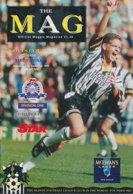 Jalkapallo otteluohjelma Notts County - Millwall