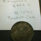Intia 5 rupees 2002B, km#154.1 - pikkukuva 2