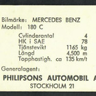 Keräilykuva - Auto - 51 Mercedes Benz 180 c - pikkukuva 2