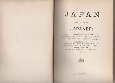 [ITO et al.]: Japan skildradt af japaner,Bonniers Boktr 1904