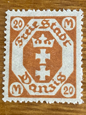 SAKSA DANZIG 1922 MERKKI**